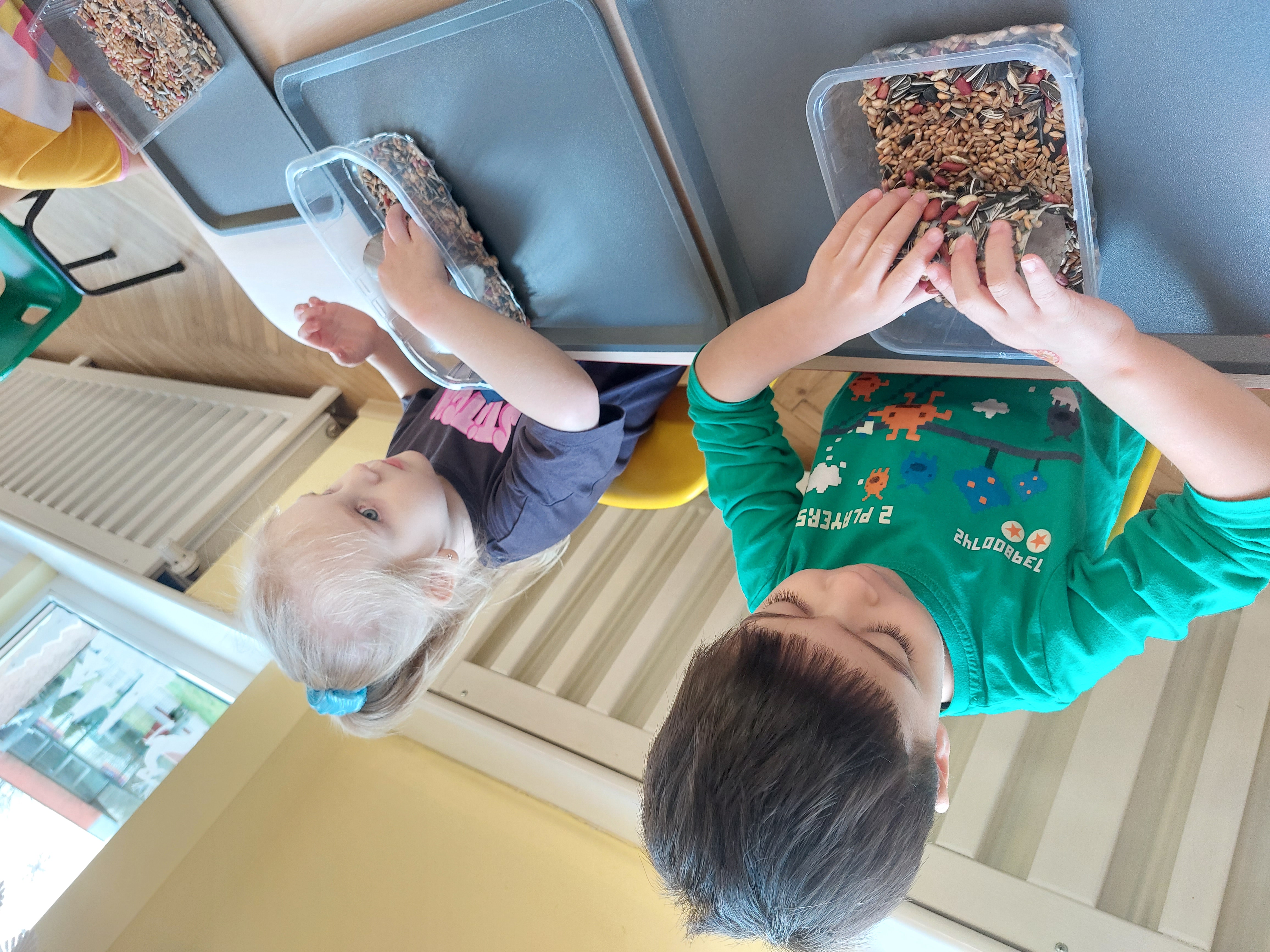 Przygotowujemy pokarm dla ptaków na mroźne dni – „Biedronki”